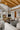 Virtually staged rustic luxury living room